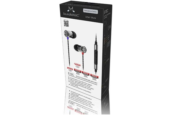 Słuchawki SoundMAGIC E10C Dokanałowe Przewodowe szary