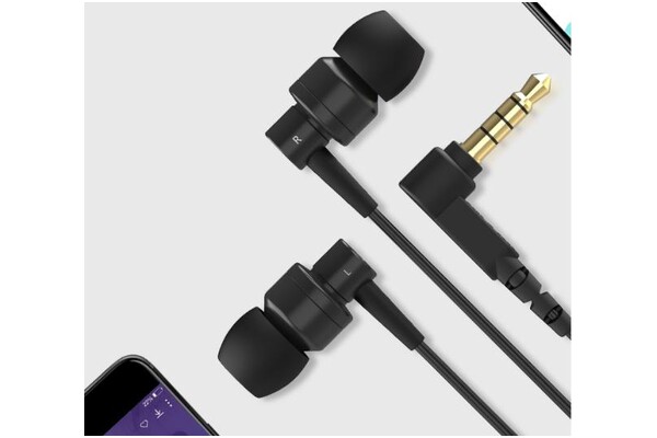Słuchawki SoundMAGIC ES30C Dokanałowe Przewodowe czarny