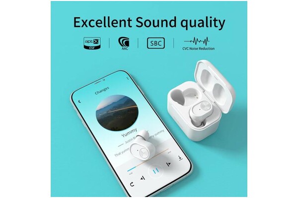 Słuchawki SoundMAGIC T60B Dokanałowe Bezprzewodowe biały