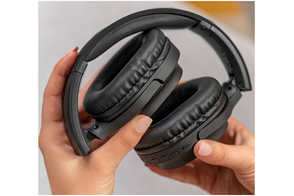 Słuchawki XMUSIC BTH106B Nauszne Bezprzewodowe czarny