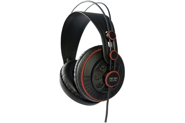 Słuchawki Superlux HD681 Nauszne Przewodowe czarno-czerwony