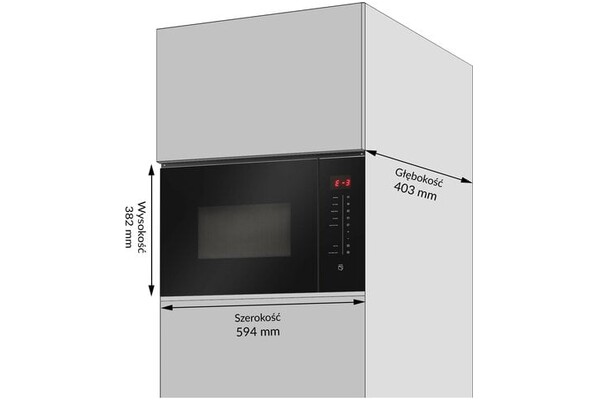 Kuchenka mikrofalowa AMICA AMMB25E2SGB