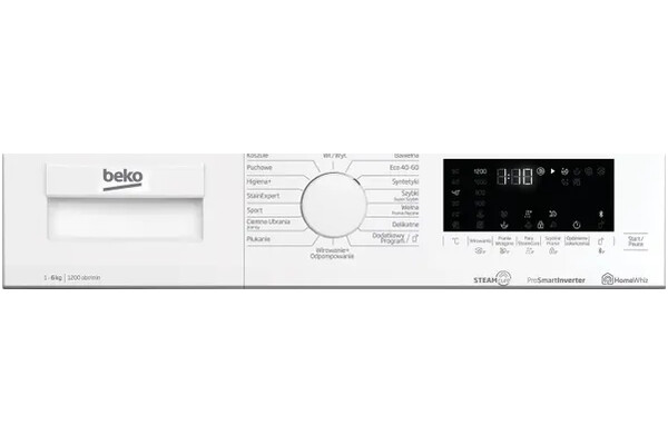 Pralka Beko WUE6624XWWS SteamCure 6kg 1200obr./min