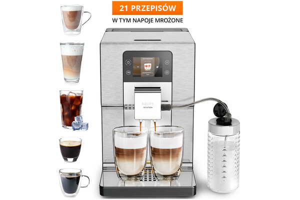 Ekspres KRUPS Intuition Experience EA877D automatyczny Stalowy