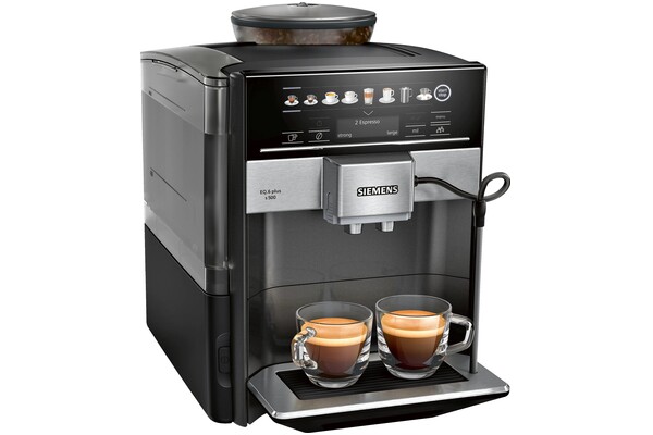 Ekspres Siemens EQ.6 Plus S500 TE655319RW automatyczny czarno-srebrny
