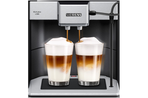 Ekspres Siemens EQ.6 Plus S500 TE655319RW automatyczny czarno-srebrny