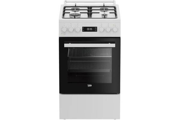 Kuchnia Beko FSM52339DWDS płyta gazowa, piekarnik elektryczny