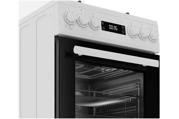 Kuchnia Beko FSM52339DWDS płyta gazowa, piekarnik elektryczny