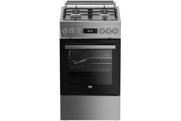 Kuchnia Beko FSMT52339DXDT płyta gazowa, piekarnik elektryczny