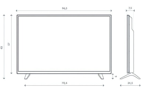 Telewizor GoGEN TVU43X350GWEB 43" 4K Ultra HD