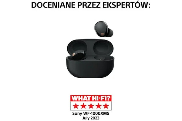 Słuchawki Sony WF1000XM5 Dokanałowe Bezprzewodowe czarno-złoty