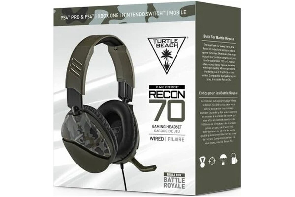 Słuchawki Turtle Beach Recon 70 Nauszne Przewodowe czarno-szary