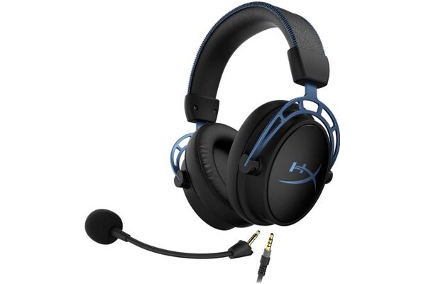 Słuchawki HYPERX Cloud Alpha S Nauszne Przewodowe czarno-niebieski