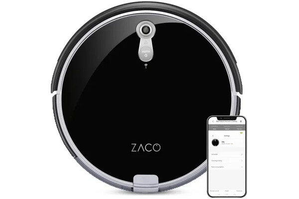 Odkurzacz ZACO A8S robot sprzątający z pojemnikiem czarny