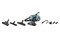 Odkurzacz ETA 251790000 Stormy Animal tradycyjny bezworkowy 800W czarno-niebieski
