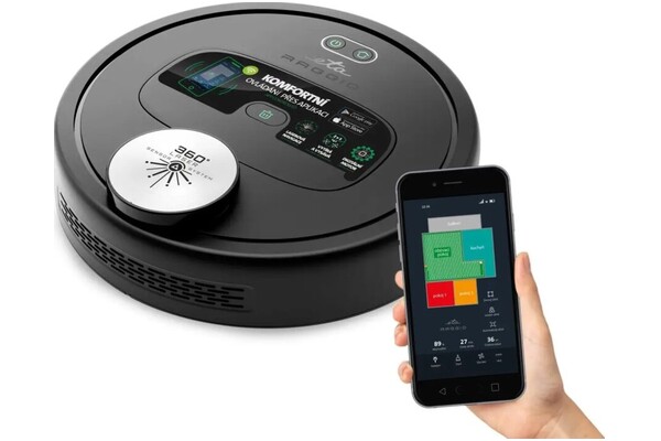 Odkurzacz ETA 522590000 Raggio robot sprzątający z pojemnikiem czarny