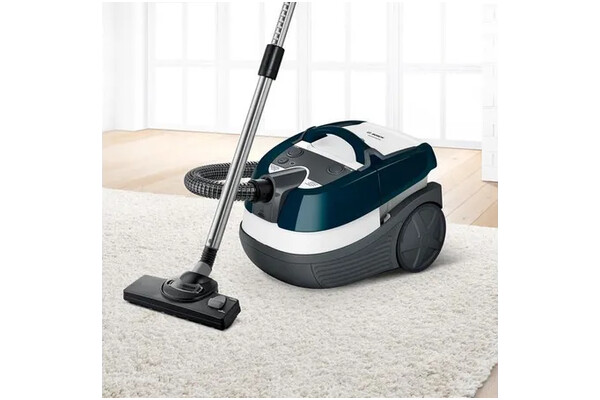Odkurzacz Bosch BWD41720 AquaWash&Clean tradycyjny workowy 1700W Biało-niebieski