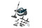 Odkurzacz Bosch BWD41720 AquaWash&Clean tradycyjny workowy 1700W Biało-niebieski
