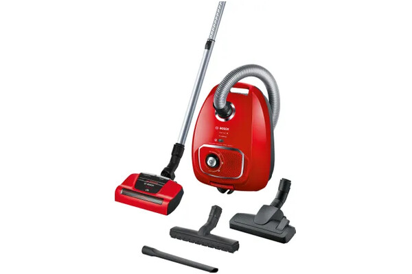 Odkurzacz Bosch BGLS4PET2 Serie 4 ProAnimal tradycyjny workowy 600W czerwony