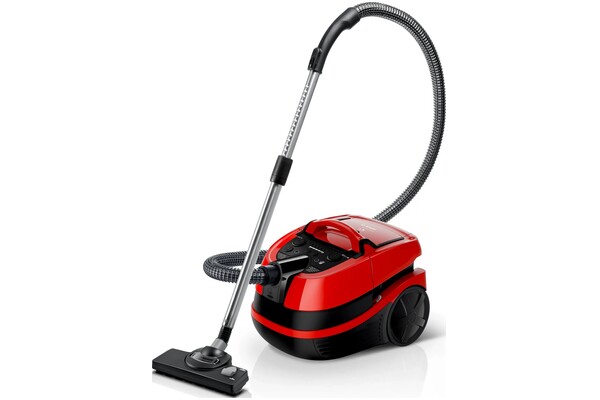 Odkurzacz Bosch BWD421PET AquaWash&Clean tradycyjny z pojemnikiem 2100W czarno-czerwony
