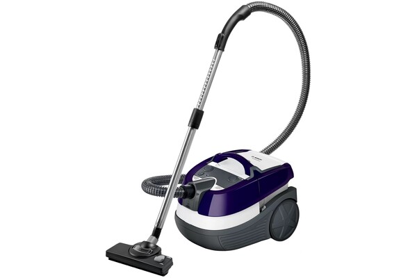Odkurzacz Bosch BWD41740 AquaWash&Clean tradycyjny z pojemnikiem 1700W szaro-fioletowy