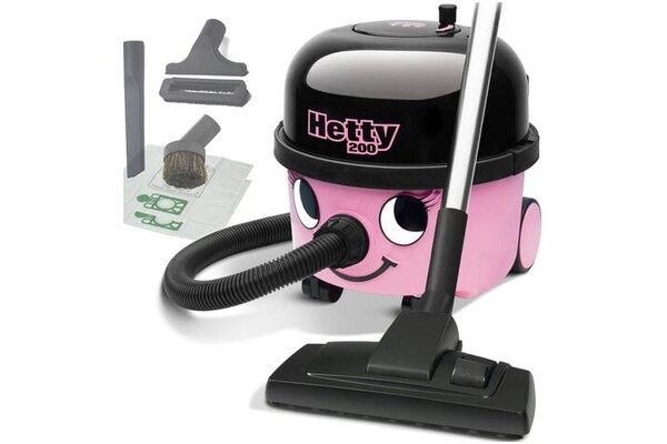 Odkurzacz Numatic HET200 Hetty tradycyjny workowy 620W Różowo-czarny