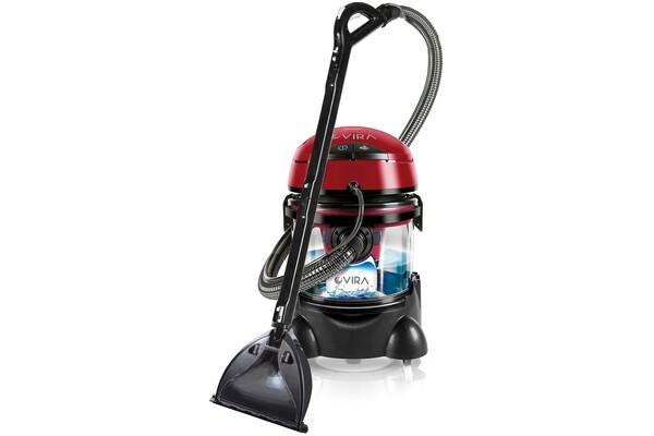 Odkurzacz MPM MOD22 Vira tradycyjny z pojemnikiem 2400W czarno-czerwony