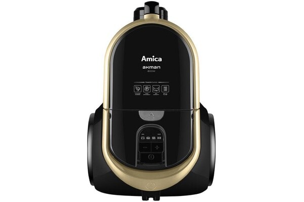 Odkurzacz AMICA VM4013 Akman tradycyjny bezworkowy 900W czarno-złoty