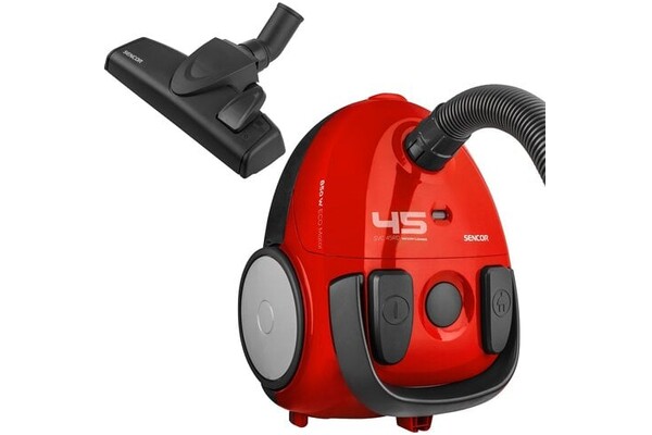 Odkurzacz SENCOR SVC45RDEUE3 tradycyjny workowy 850W czarno-czerwony
