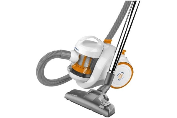 Odkurzacz HYUNDAI VC009 tradycyjny bezworkowy 700W Biało-pomarańczowy