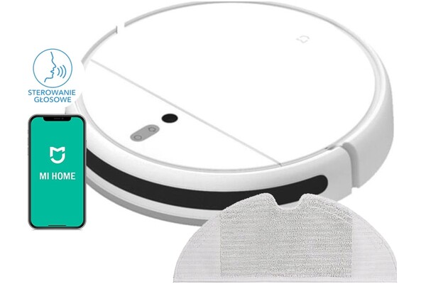 Odkurzacz Xiaomi 1C Mi Robot Vacuum Mop robot sprzątający z pojemnikiem 40W biały