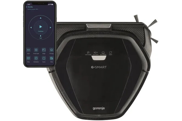 Odkurzacz Gorenje RVC216BK robot sprzątający z pojemnikiem 60W czarny
