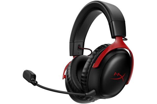 Słuchawki HYPERX Cloud 3 Nauszne Bezprzewodowe czarno-czerwony