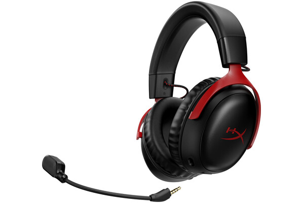 Słuchawki HYPERX Cloud 3 Nauszne Bezprzewodowe czarno-czerwony