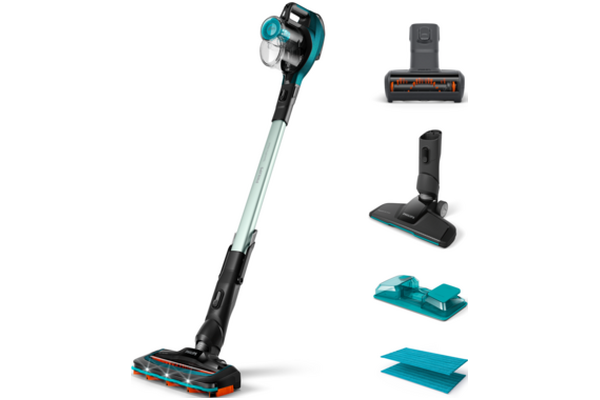 Odkurzacz Philips FC672901 Aqua 5000 pionowy bezworkowy metaliczno-błękitny