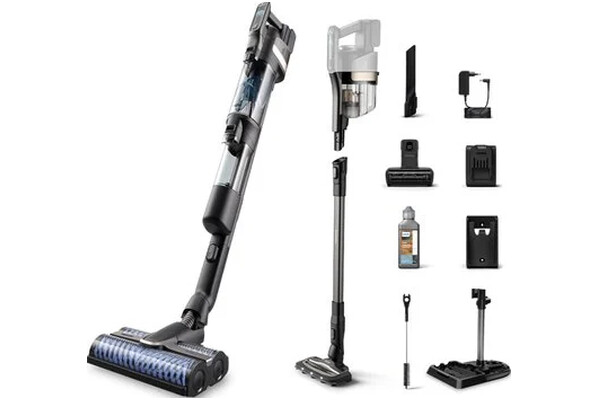 Odkurzacz Philips XW938301 AquaTrio pionowy bezworkowy czarny