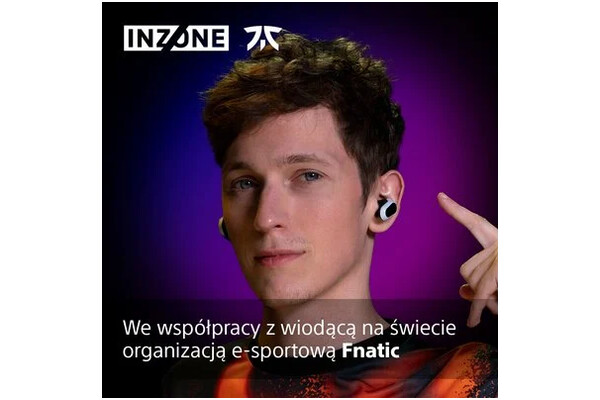 Słuchawki Sony WFG700 INZONE Buds Dokanałowe Bezprzewodowe biało-czarny
