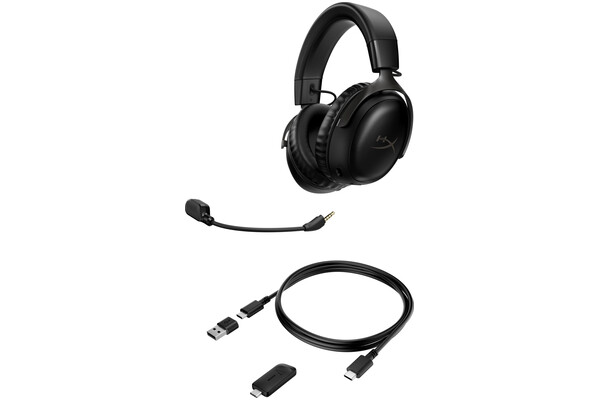 Słuchawki HYPERX Cloud 3 Nauszne Bezprzewodowe czarny
