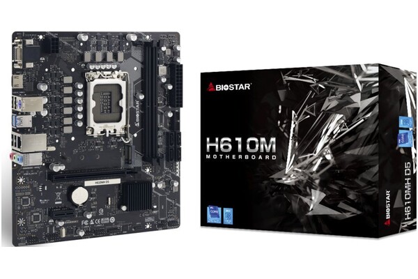Płyta główna BIOSTAR H610MH Socket 1700 Intel H610 DDR5 microATX