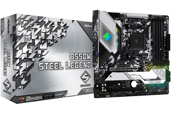 Płyta główna ASrock B550M Steel Legend Socket AM4 AMD B550 DDR4 microATX
