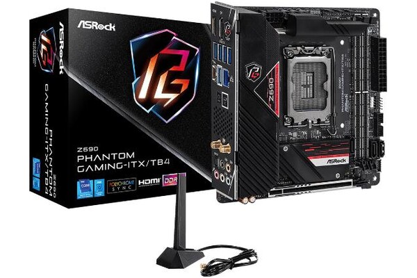 Płyta główna ASrock Z690 Phantom Gaming ITX/TB4 Socket 1700 Intel Z690 DDR5 Mini-ITX