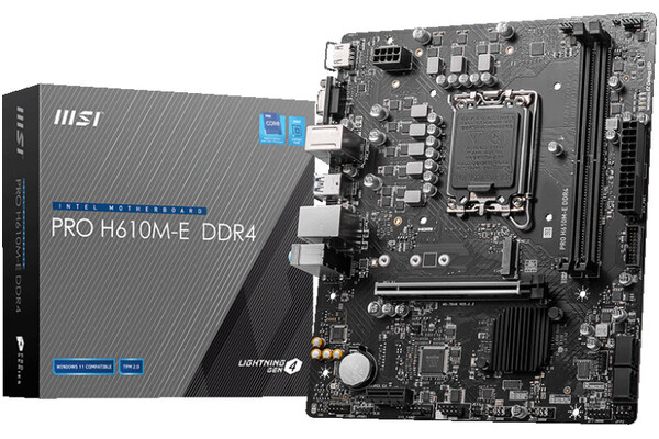 Płyta główna MSI H610ME Pro Socket 1700 Intel H610 DDR4 microATX