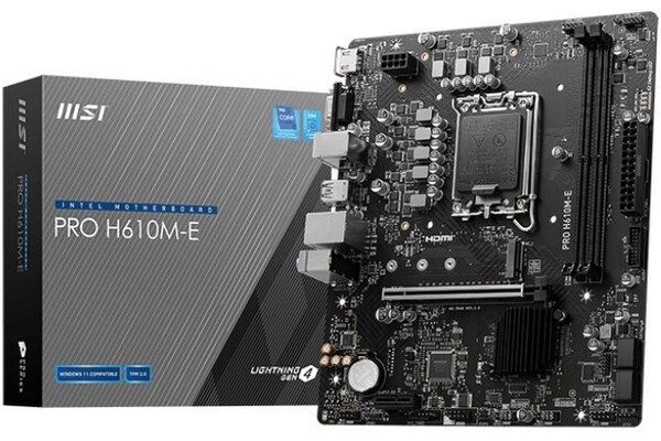 Płyta główna MSI H610M-E Pro Socket 1700 Intel H610 DDR5 microATX