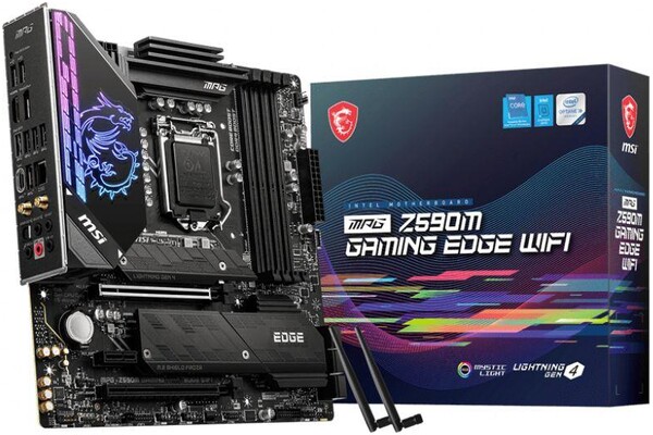 Płyta główna MSI Z590M MPG Edge Gaming WiFi Socket 1200 Intel Z590 DDR4 microATX