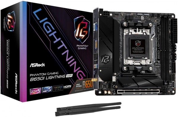 Płyta główna ASrock B650I Socket AM5 AMD B650 DDR5 Mini-ITX