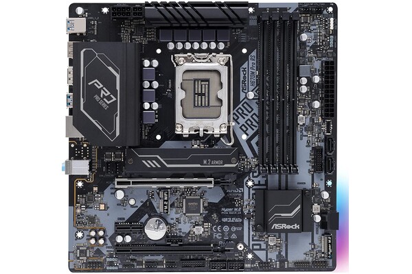 Płyta główna ASrock H670M Pro RS Socket 1700 Intel H670 DDR4 microATX