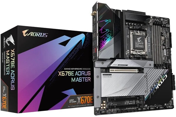 Płyta główna GIGABYTE X670E Aorus Master Socket AM5 AMD X670E DDR5 Extended ATX