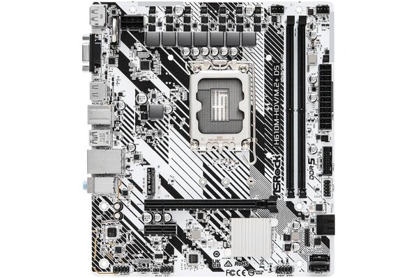 Płyta główna ASrock H610M HDV/M.2+ Socket 1700 Intel H610 DDR5 microATX
