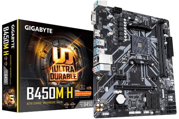 Płyta główna GIGABYTE B450MH Socket AM4 AMD B450 DDR4 microATX