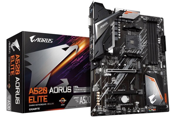 Płyta główna GIGABYTE A520 Aorus Elite Socket AM4 AMD A520 DDR4 ATX